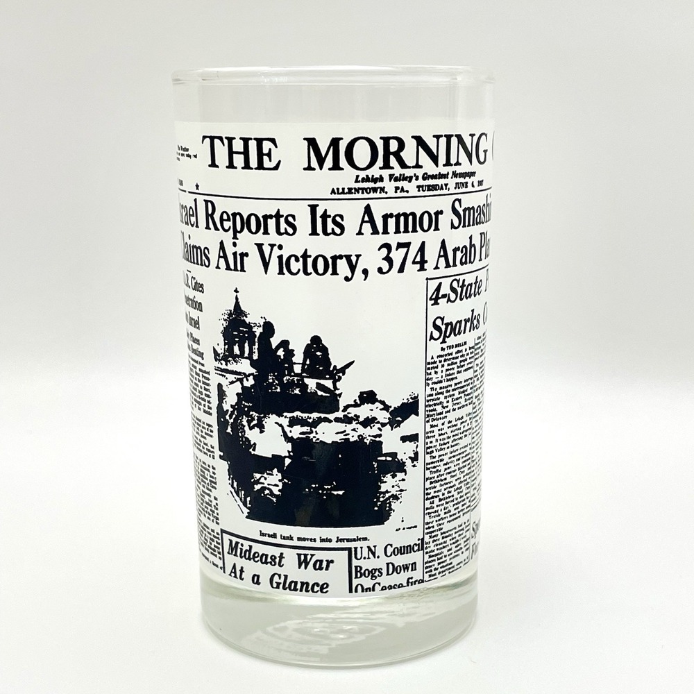 The Morning Call Chronicle Commemorative Newspaper‎ June 6 1967 Libbey Glass Cup